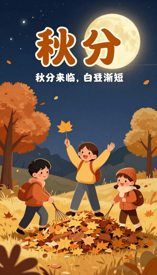 季节变化素材：秋分时节，欢乐跳跃的秋日乐趣