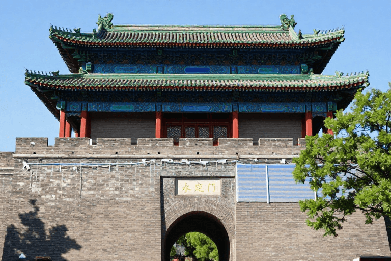 中国传统素材：永定门城楼：古都风韵与历史建筑之美