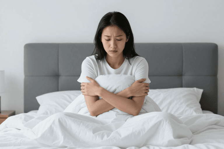 高清商业摄影素材：冷色光影中的孤独瞬间：情感广告人像摄影