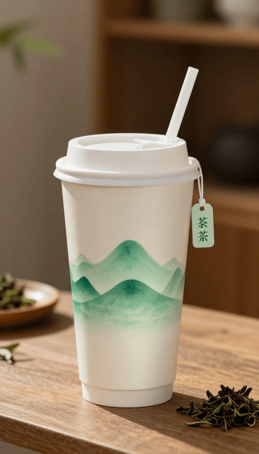 生活美学素材：温变茶杯：冷遇现藏茶山，香氛扩香设计
