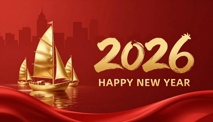 2026新年素材：鎏金红韵·2026新年贺岁图