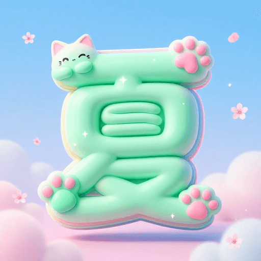 卡通设计素材：萌宠夏字 圆润萌趣