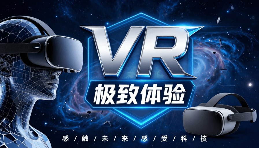 科技视觉素材：未来科技沉浸式VR视觉盛宴