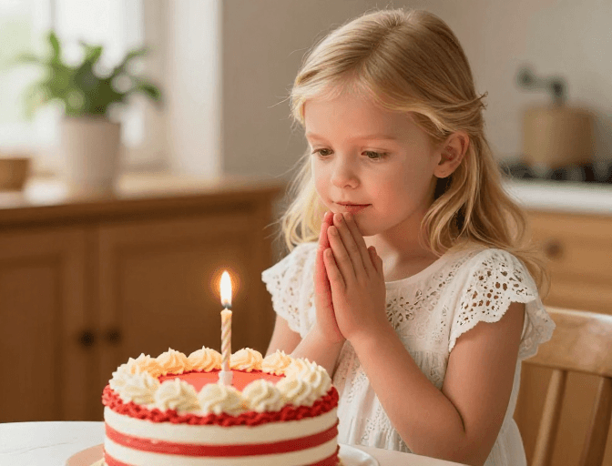 摄影写实素材：生日烛光下的温馨时刻