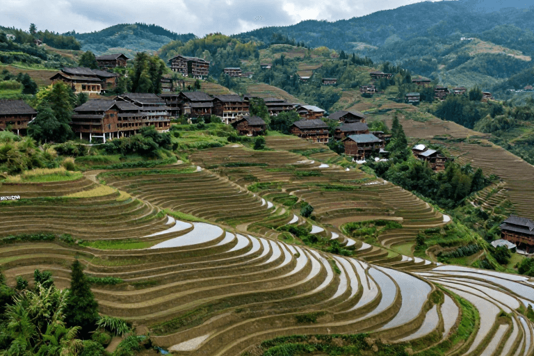 传统建筑素材：龙胜梯田：层叠山水间的人文与自然之美