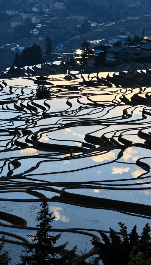 自然治愈素材：元阳梯田：大地调色板与心灵震撼的自然画卷