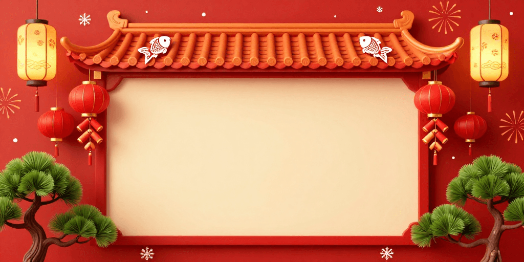 春节背景素材：喜庆中国风春节节日背景模板