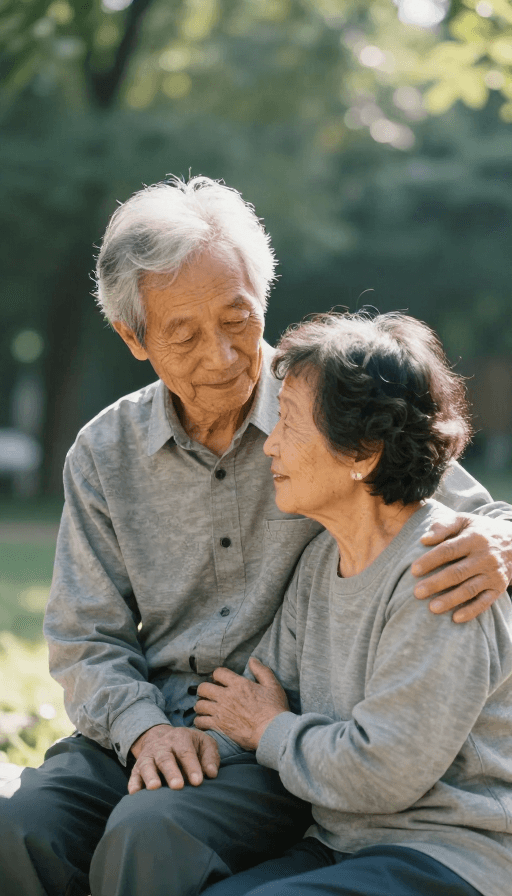 人文关怀素材：温馨时光：专业摄影师捕捉照顾老人的真挚瞬间