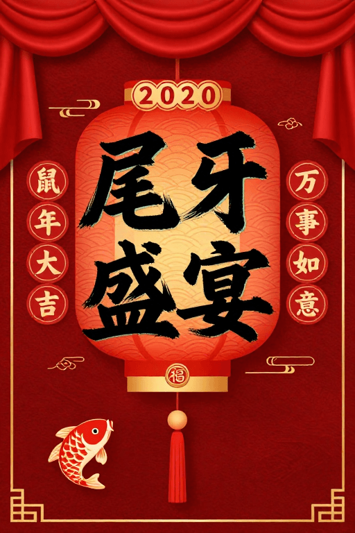 宫灯元素素材：传统宫廷风新年宫灯盛宴海报