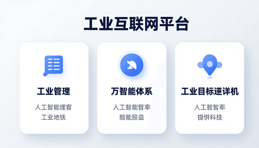商务风格素材：工业互联网平台：活力主色与科技感的商务简约设计