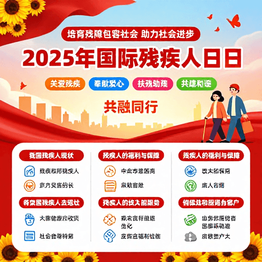 国际残疾人日素材：2025国际残疾日：共融同行助力社会进步