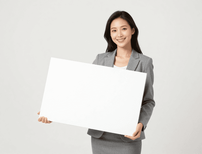 简约背景素材：亚洲女性商务风格广告人像拍摄