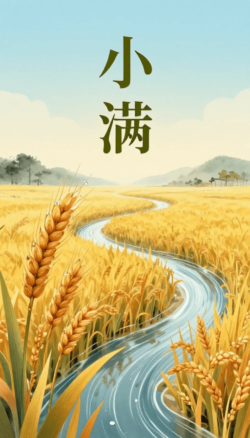 水墨风素材：小满画卷：水墨田园里的温润之美