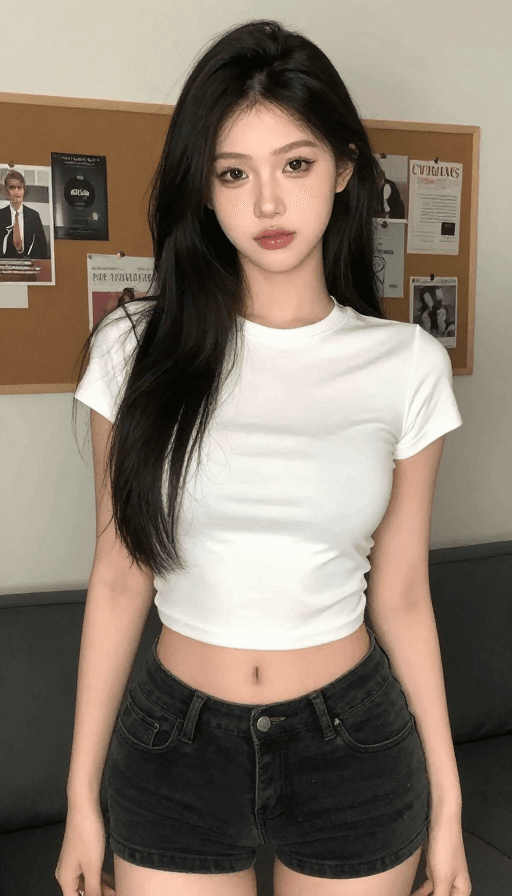 卡通人物素材：美式漫画风格美女肖像插画