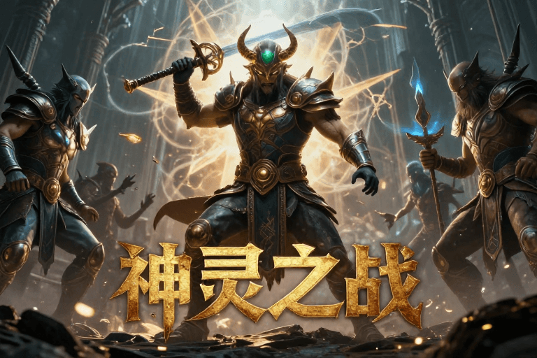 动态光影素材：众神激战：史诗对决震撼呈现