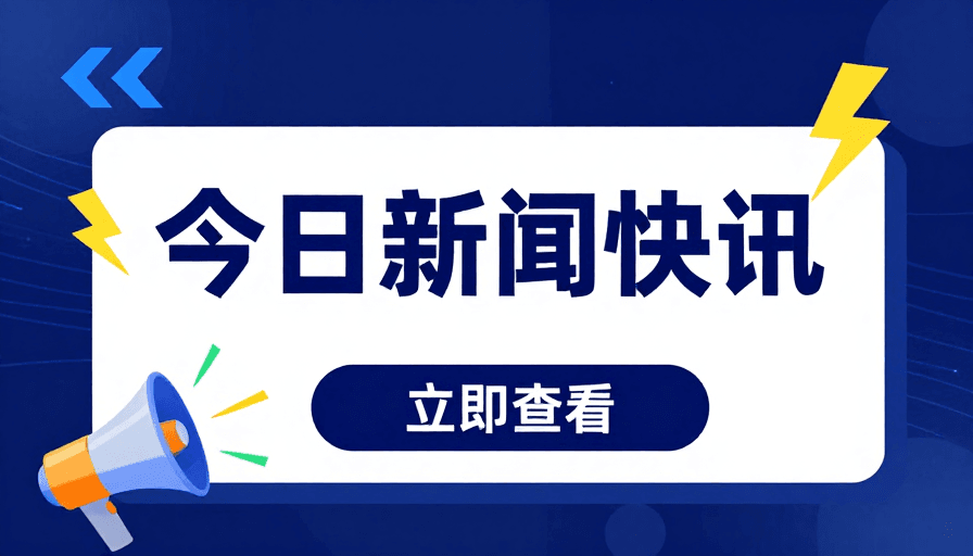 动态效果素材：深蓝科技新闻快讯海报视觉设计