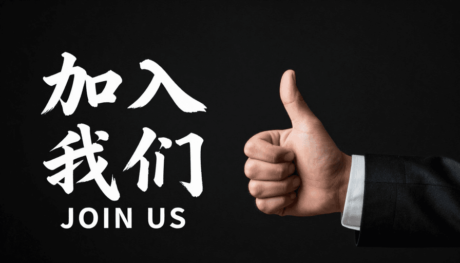 专业风格素材：专业商务邀请您加入团队