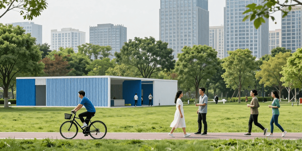 商业海报素材：城市公园活力生活场景