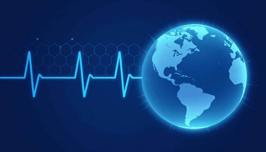 科技感素材：全球互联与生命科技融合的科技感视觉设计