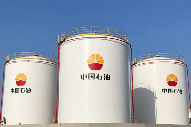 工业摄影素材：现代工业之美：中国石油储油设施全景展示