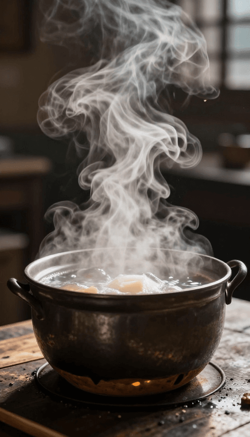 广告素材素材：热气腾腾的诱人美食瞬间