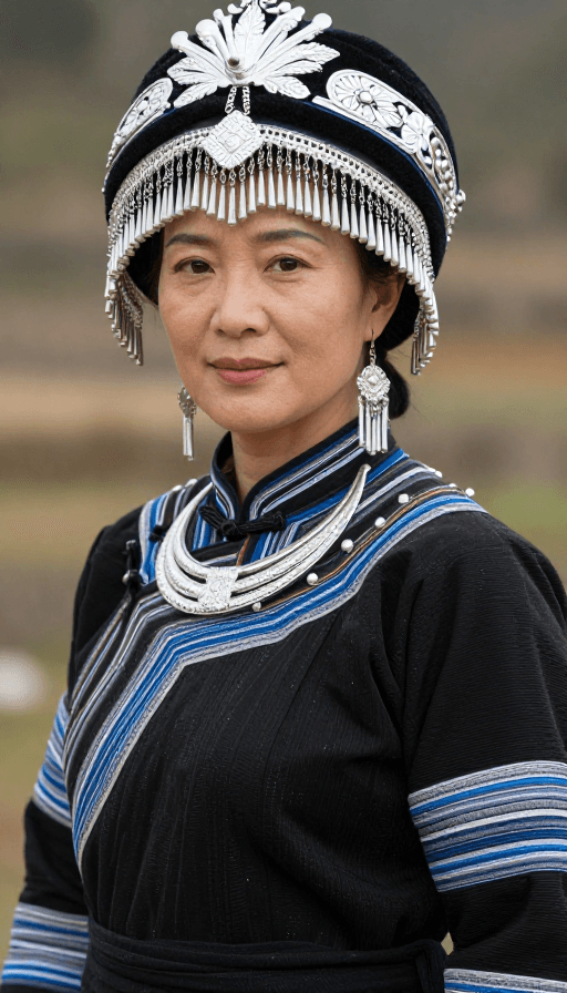 摄影作品素材：傈僳族传统民族服饰细节：工艺与文化传承