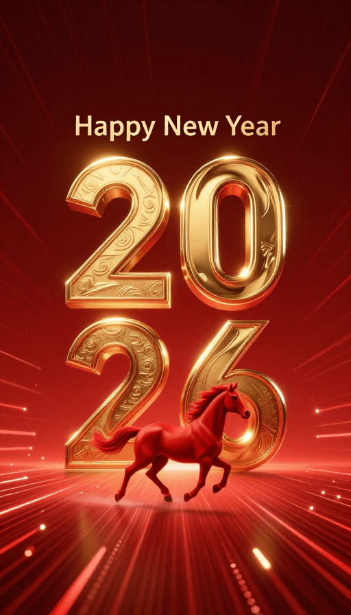 品牌主视觉素材：未来科技2026新年倒计时主视觉海报