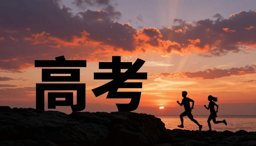 高考励志素材：高考励志·日落剪影：冲破云霄的追梦之旅