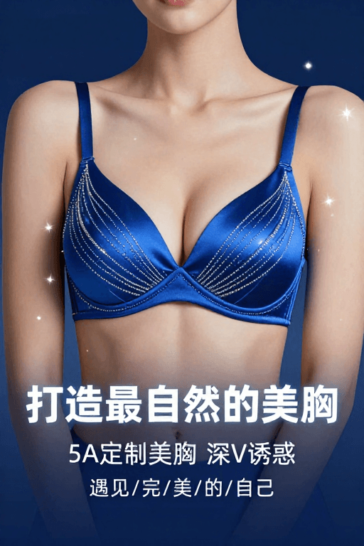 医美宣传素材：打造自然美胸：科技与优雅并存的深V诱惑