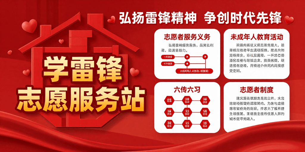 党建志愿服务素材：党建引领志愿服务 · 新时代精神传承