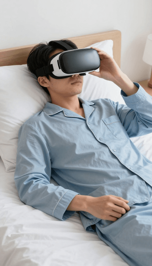 虚拟现实素材：超现实VR体验：卧室中的沉浸式梦境