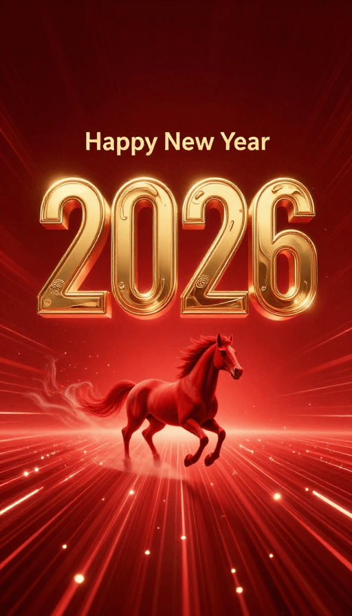 新年倒计时素材：未来科技邂逅东方年韵：2026新春倒计时