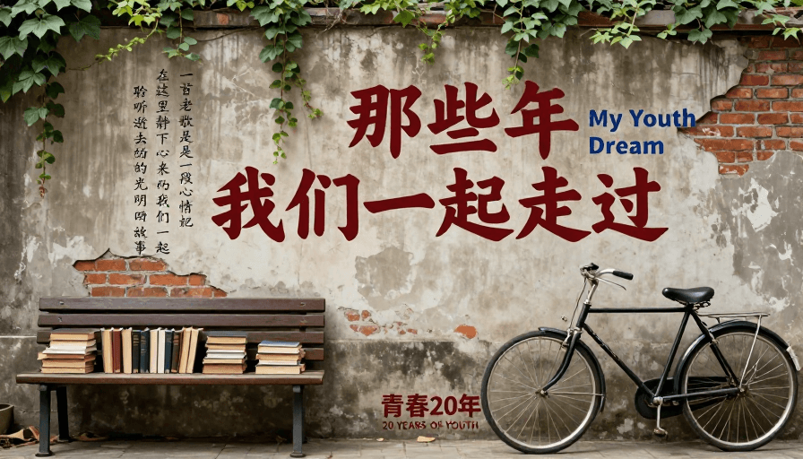 青春纪念素材：复古怀旧青春海报：时光记忆与岁月回响
