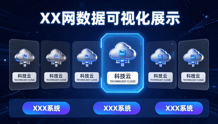 蓝色调素材：未来数字驾驶舱：深蓝宇宙数据可视化界面