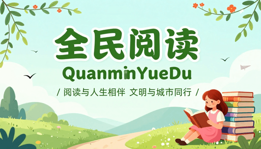 公益宣传素材：全民阅读：自然相伴，文明同行