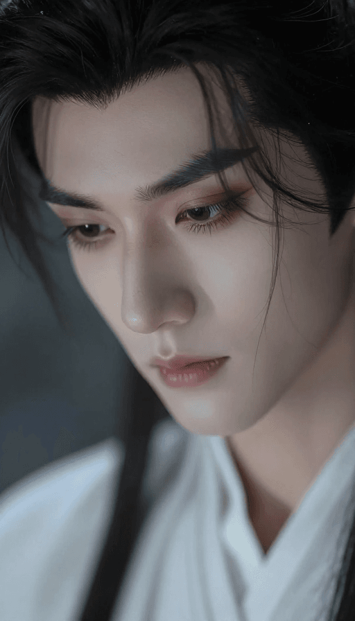 肖像摄影素材：古风美男子：清透少年感与细腻笔触交织的绝美肖像