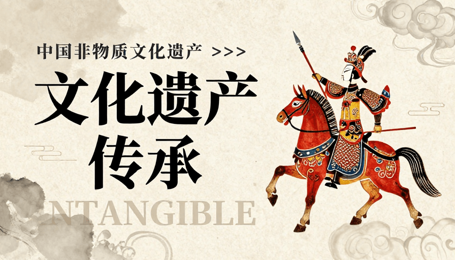 非物质文化遗产素材：中国非遗传承·水墨与皮影的艺术交融