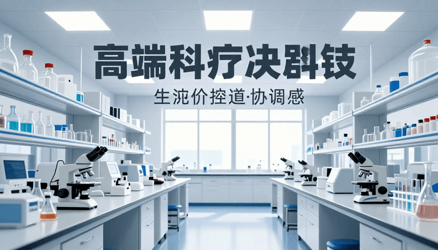 现代科技素材：现代科技实验室冷色调海报设计