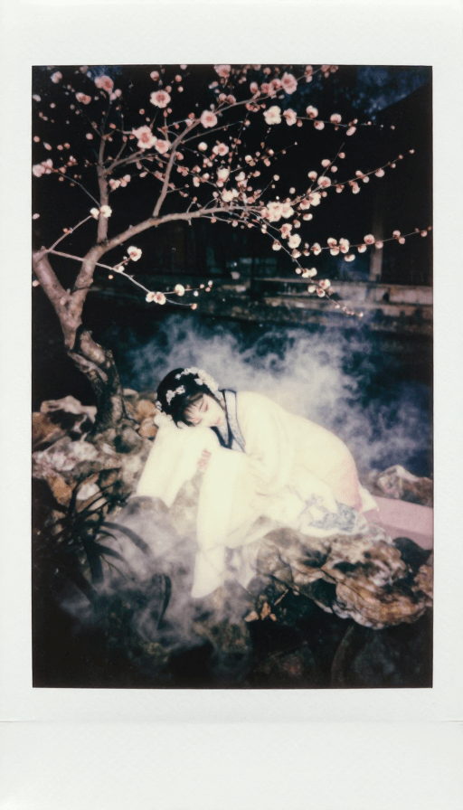 情绪摄影素材：昆曲花旦化烟：南宋花园的胶片静默诗