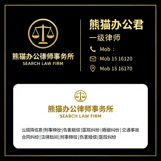 高端设计素材：高端典雅法律律所名片设计