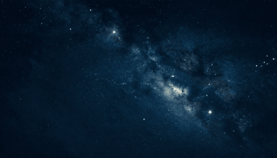 手绘风格素材：深邃水彩星空：宁静宇宙的视觉诗篇