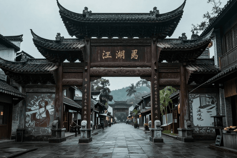 古风素材：江湖风云起，古韵侠影现
