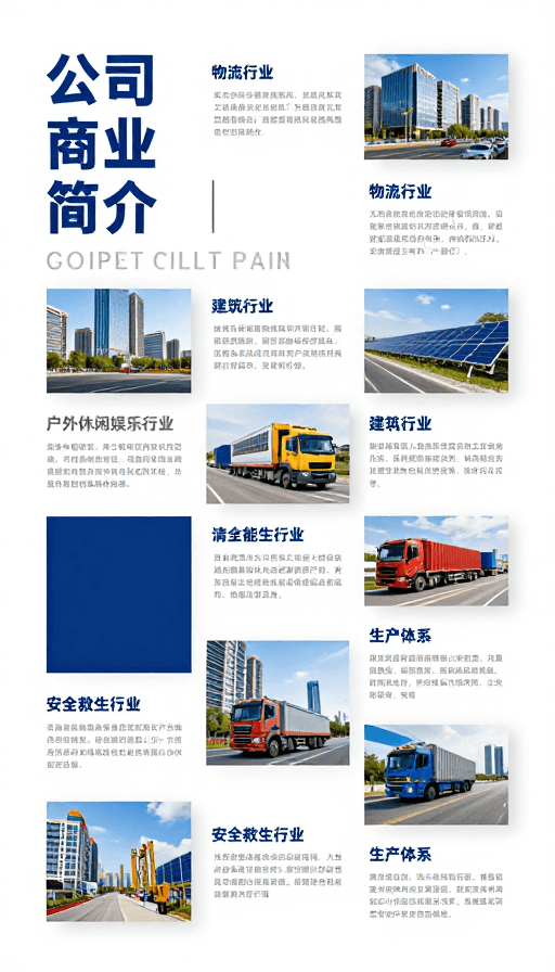 信息可视化素材：现代商务企业画册：简约深蓝专业视觉设计