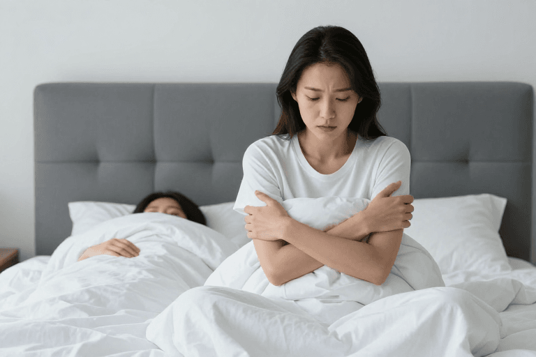 孤独女性素材：孤独时刻：少女低垂神情下的内心独白