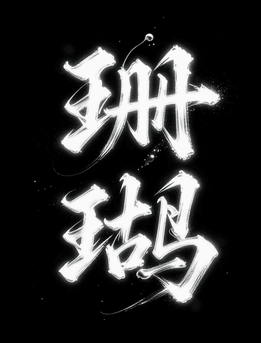 电影空间素材：狂野飞白：银色流体‘珊瑚’书法艺术