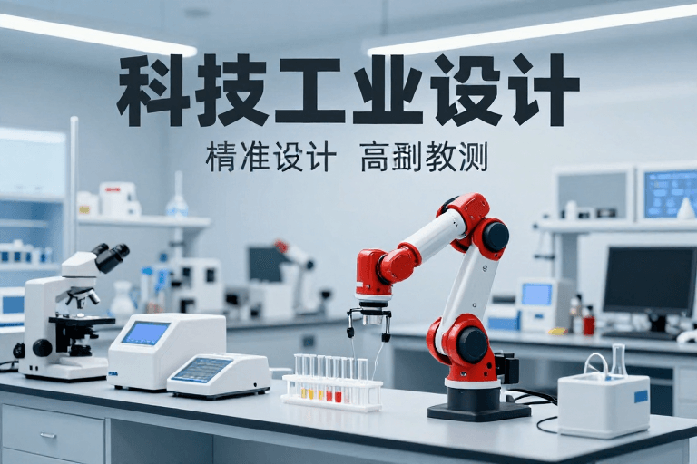 精密仪器素材：未来科技感实验室：精准高效科研新体验