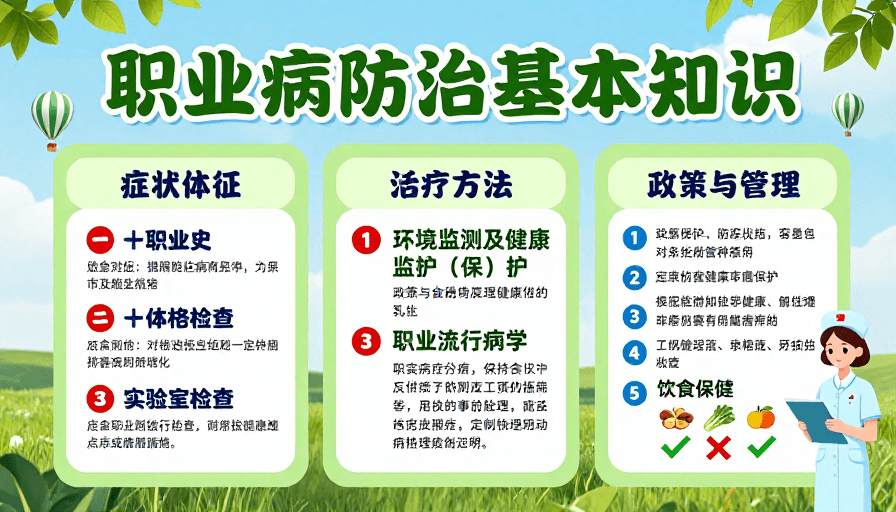 职业健康素材：清新职业防治科普：健康守护知识指南
