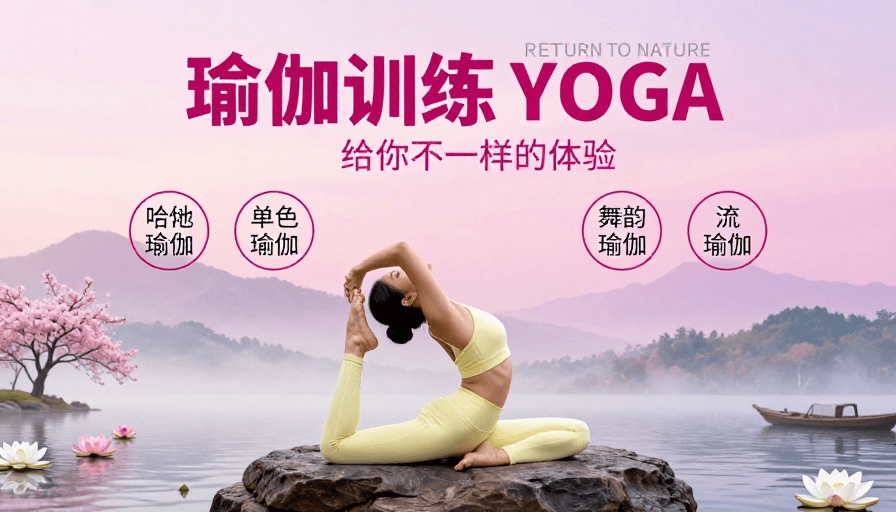 自然风景素材：禅意瑜伽·自然回归