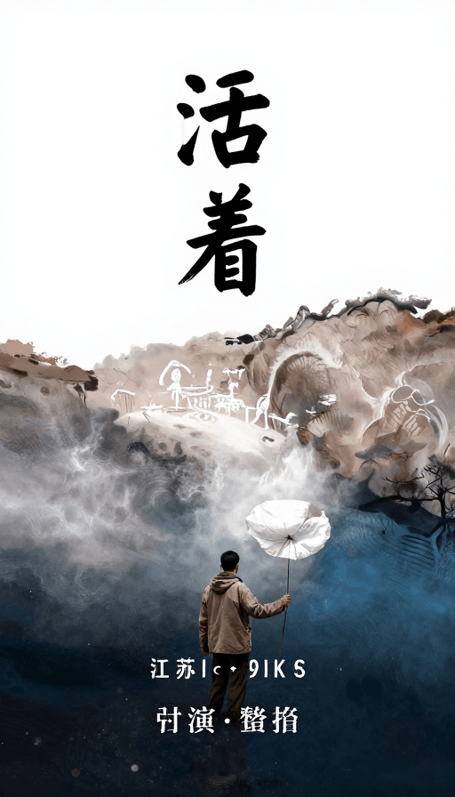 动态光影素材：生命之光：艺术中的生存哲学插画