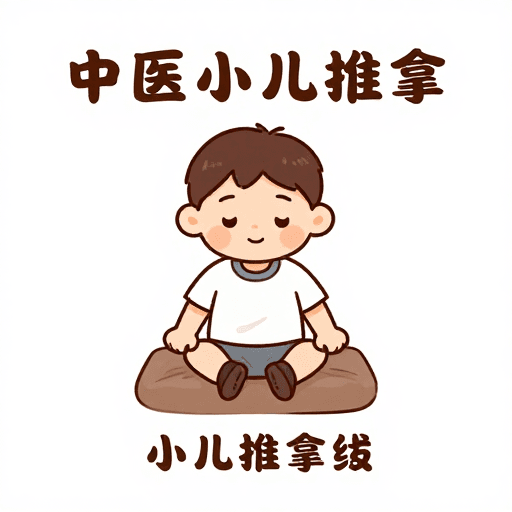 医疗宣传素材：温暖手绘·小儿推拿中医理疗艺术